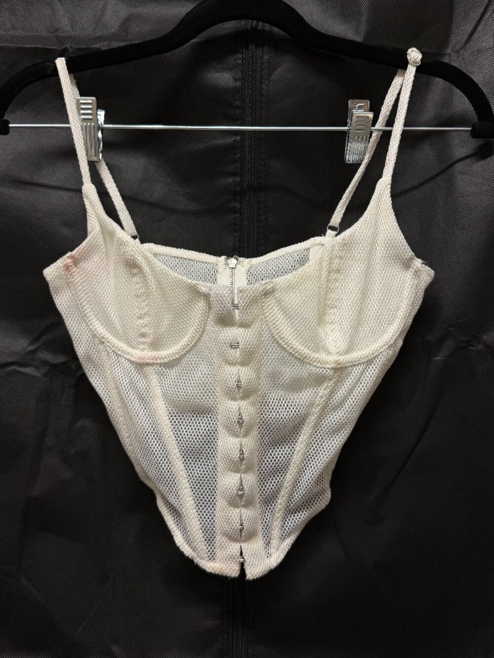 White Fox Boutique: Unapologetic Bustier White - Size XS